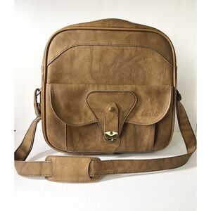 Vintage Verdi Brown Luggage Shoulder‎ Carry On Tote Bag